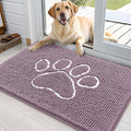 OLANLY Dog Door Mat for Muddy Paws 36x24, Paw Print Design, Absorbs Moisture by OLANLY