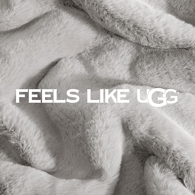 UGG Euphoria Faux Fur Throw Blanket, Oversized Warm Throw - Image 7