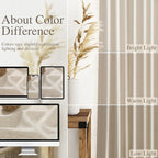 Boho Linen Curtains for Living Room 105 Inches Long Light Filtering Semi Sheer - Image 3