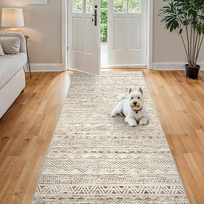 4x8 Washable Hallway Runner Rug：Moroccan Non-Slip Wide Runners - Image 2