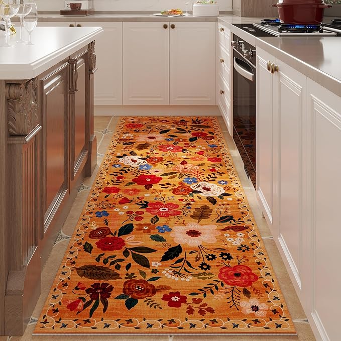 Rugcomf Runner Rug for Kitchen Rug Non Slip 2'x 6' Washable Rugs - Image 2