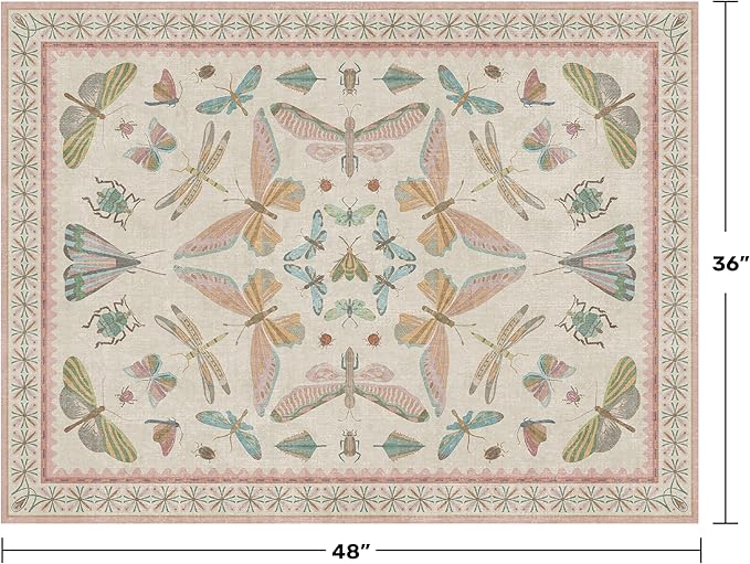 Flower Area Rug for Girls Bedroom - Image 2