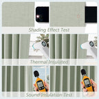 Guken 100% Blackout Curtains 72 Inch Length 2 Panels Set - Image 5