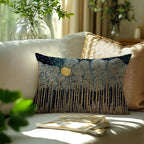 Rustic William Morris Inspired Forest Green Moon Pillow Covers 12x20 - Image 3