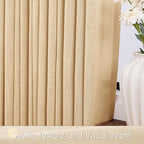 Tan Linen Curtains 120 inches Long - Image 3