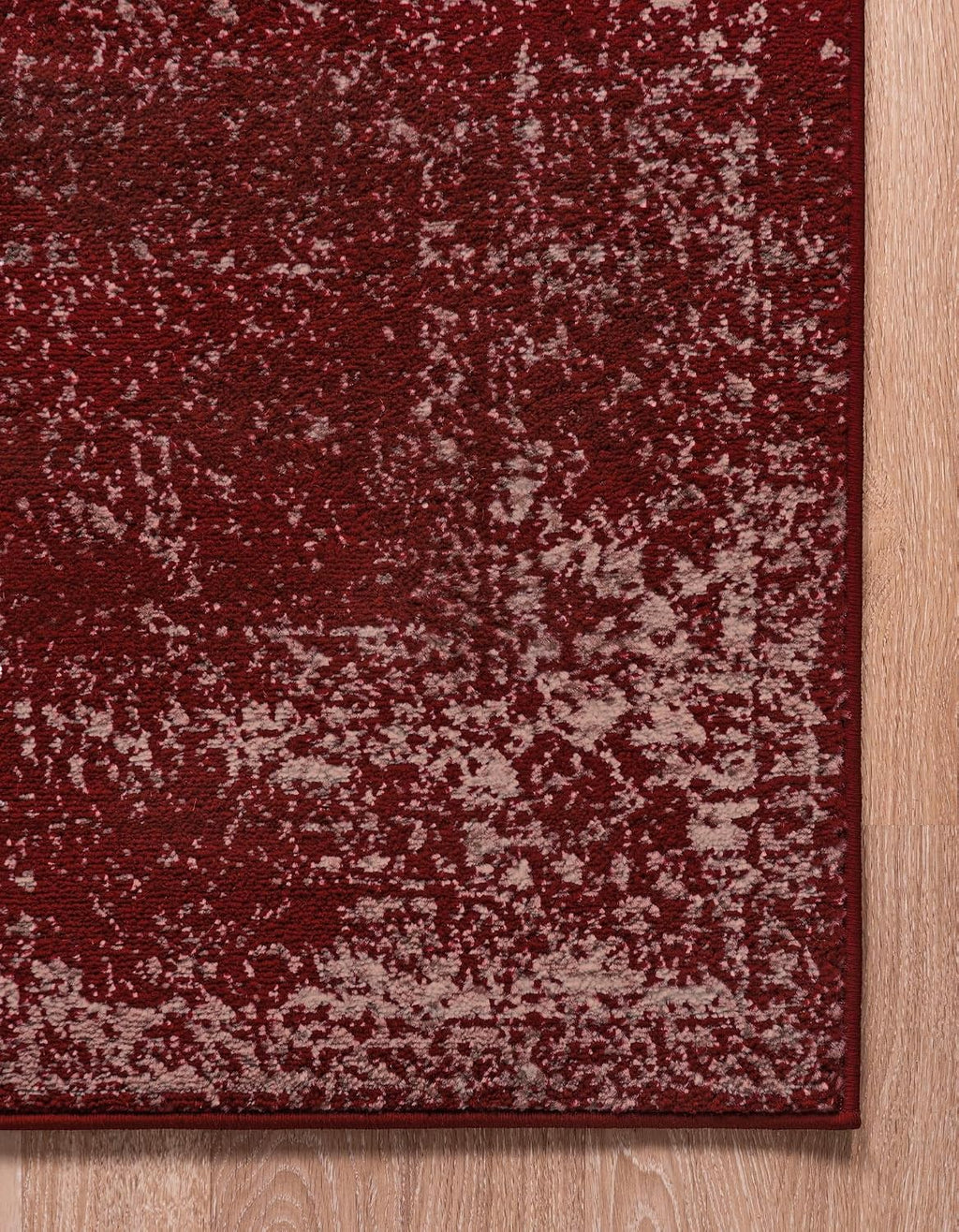 Unique Loom Sofia Collection Area Rug - Casino (2' x 6' 7" Runner, Burgundy/ Gray)
