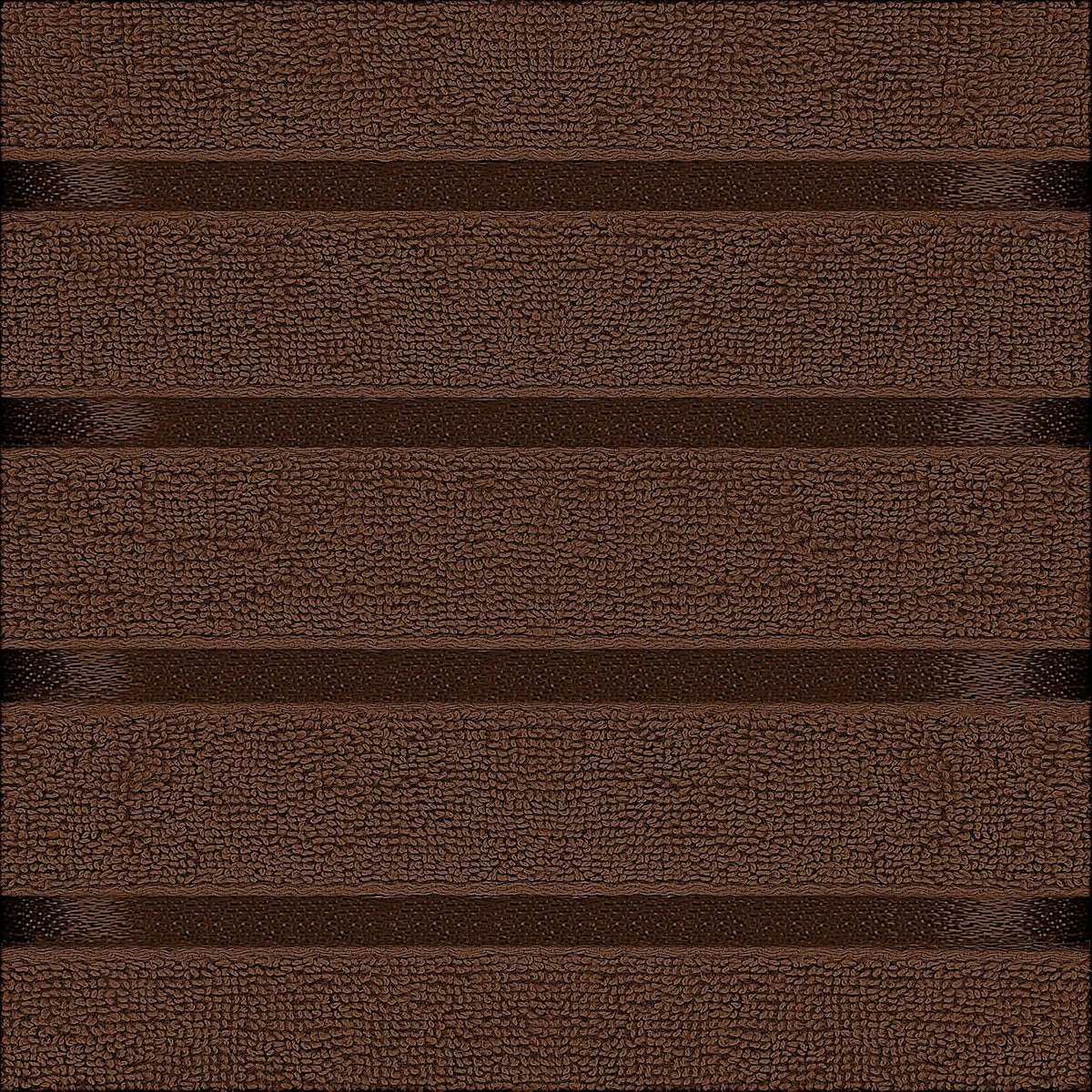 Utopia Towels 8 Piece Luxury Towel Set, 600 GSM, Viscose Stripe, Brown