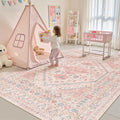zesthome 6x9 Washable Rugs for Baby Girl, Super Soft Pink Rugs for Nursery Room by Zesthome