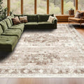 Washable Farmhouse Living Room Rug, 9x12 Area Rugs by HazoHaus