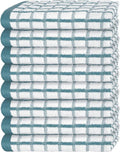 White Classic [8 Pack] Premium Dish Towels for Kitchen, with Hanging Loop - Heavy Duty Absorbent 100% Cotton 410 GSM Terry Kitchen Towels, 16x26 (Aqua)