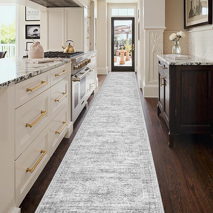 3x20 Washable Runner Rug for Hallway, Non-Slip Long Hallway Runner for Entryway - Image 3