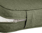Classic Accessories Montlake Water-Resistant 21 x 22 x 4 Inch Outdoor Back Cushion Slip Cover, Patio Furniture Cushion Cover, Heather Fern Green, Patio Furniture Cushion Covers