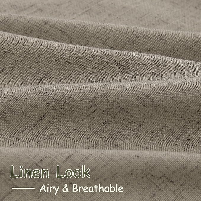 Extra Long Mocha Curtains 2 Panels 102 Inches Long - Image 5