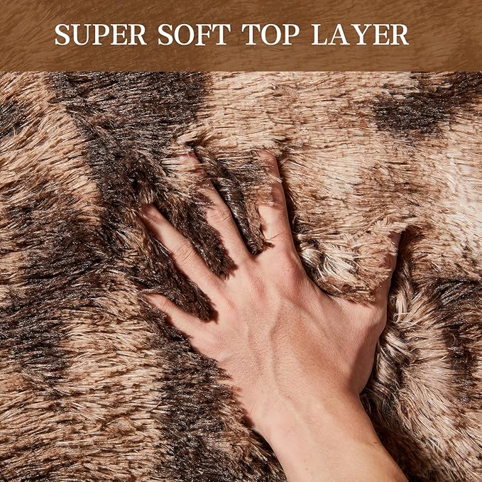 6x9 Area Rugs for Living Room, Ultra Soft Shaggy Rugs Carpets, Anti-Skid Soft - Image 3