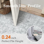 PureCozy 4x6 Area Rug Washable Vintage Entryway Living Room Carpet Indoor - Image 3
