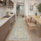Madane Runner Rug 2x8, Washable Hallway Runner Rugs, Non-Slip Low-Pile Soft - Image 3