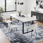 10x14 Area Rug Living Room Rug: Washable Modern Abstract Soft Thin Rug Indoor - Image 4