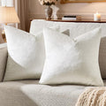 GIGIZAZA Velvet Pillow Covers 20x20: Pack of 2 Throw Pillows Soft Solid Covers by GIGIZAZAFocusingonhomedecoration
