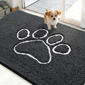 OLANLY Dog Door Mat for Muddy Paws 48x30, Paw Print Design, Absorbs Moisture by OLANLY