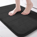 Yimobra Memory Foam Bath Mat, Soft Absorbent Bathroom Rug, 24x17, Black