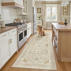 Madane Runner Rug 2'6''x8' Kitchen Runners, Printed Vintage Washable Hallway by Madane