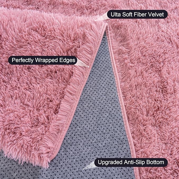 Rugs for Living Room 5x7, Soft Shaggy Modern Shag Area Rug for Bedroom - Image 5