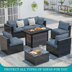 14Pcs Stretch Patio Cushion Covers, Outdoor Couch Covers Replacement, Outdoor - Image 4