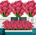 AGIRL Artificial Flowers Outdoor UV Resistant Fake Plant Garden Patio Decor