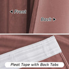 RYB HOME Pink Velvet Curtains 72 inches - Image 7