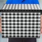 File Organizer Box with Lids, Collapsible File Folder Organizer