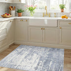 Washable 3x4 Kitchen Area Rugs: Abstract Stain-Resistant Sink Rug Non-Slip - Image 6