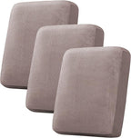 H.VERSAILTEX Velvet Stretch Couch Cushion Cover Plush Cushion Slipcover by HVERSAILTEX