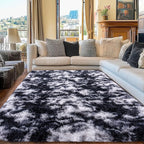 Black and White Rug for Living Room, 8x10 Area Rug for Bedroom, Bedside Indoor - Image 7