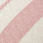 Fancy Homi Set of 1 Boho Pink Decorative Throw Pillow Cover 18x18 Inch - Image 4