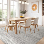 Nakagishi 10x14 Area Rugs Living Room: Washable Large Vintage Rug Neutral - Image 7