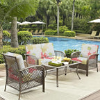 8Pcs Outdoor Cushion Covers, Patio Cushion Covers, Stretch Elastic Slipcovers - Image 6