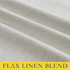 NICETOWN Snowbound Vintage Linen 100% Blackout Curtains - Image 9