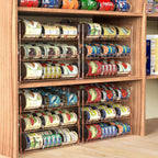 Simple Houseware 3-Tier Stackable Can Organizer Rack 36 Cans, Rose Gold