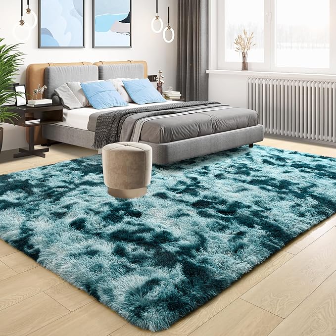 Tepook Soft Fluffy Rugs for Bedroom, 4x6 Area Rug for Living Room, Modern - Image 2