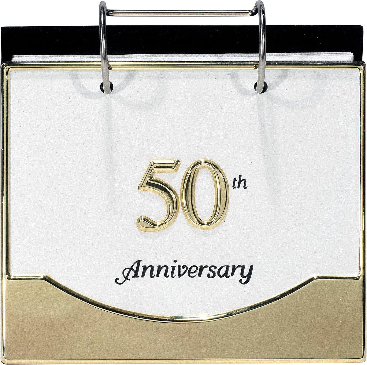 Malden International Designs Wedding 50th Anniversary Two Tone Picture Frame, 4x6, Gold/Silver