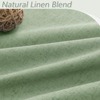 Guken 100% Blackout Linen Curtains 84 Inch Length 2 Panels Set - Image 3