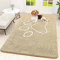 OLANLY Dog Door Mat for Muddy Paws 59x35, Paw Print Design, Absorbs Moisture by OLANLY