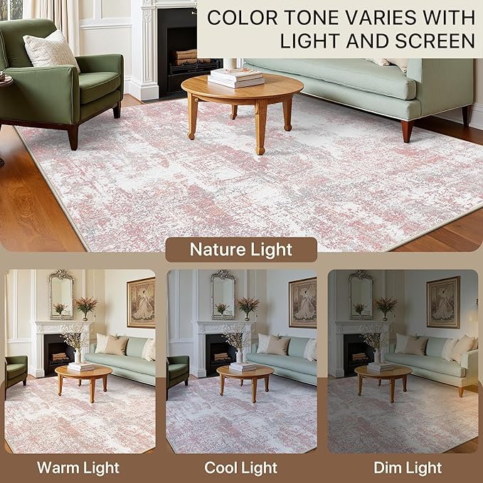 BEIMO Area Rugs 8x10 for Living Room Bedroom, Modern Abstract Machine Washable - Image 6