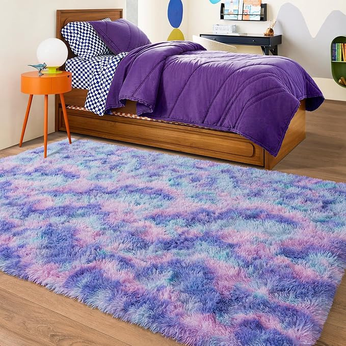 Rugs for Bedroom 4x6, Soft Shaggy Modern Shag Area Rug for Living Room - Image 3