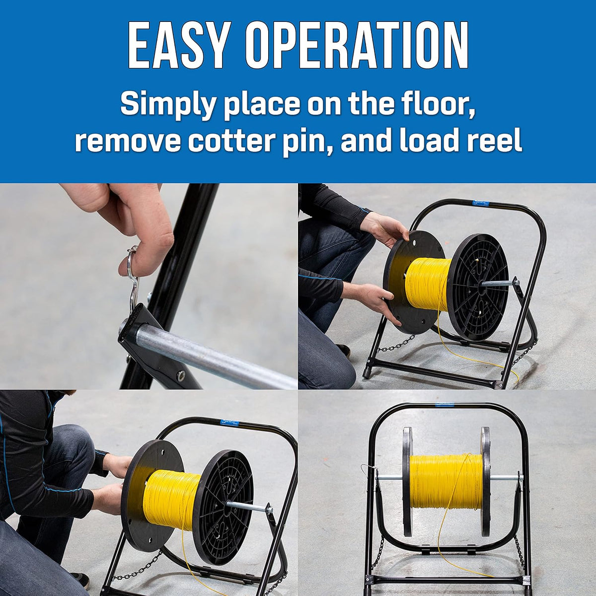 Jonard Tools CC-2721 High Durability Steel Cable Caddy