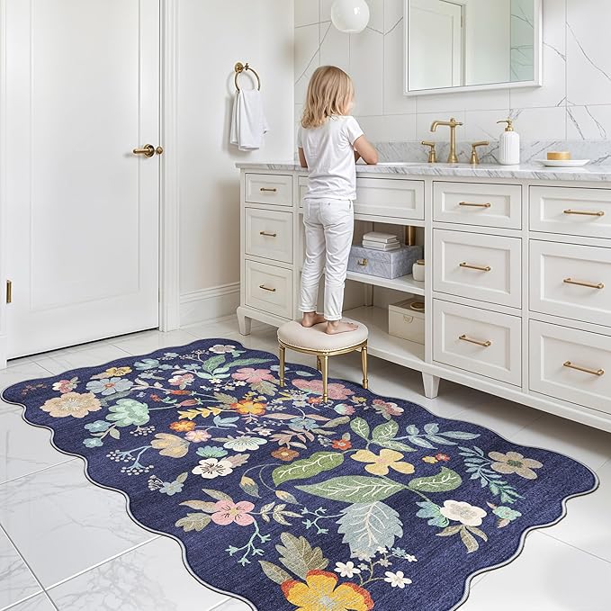 Washable 3x5 Entryway Area Rugs: Ultra Soft Low Pile Carpet - Image 4