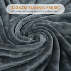 TOONOW Fleece Blanket Textured Fuzzy Plush Throw Blanket Super Soft Fluffy Bed - Image 4