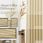 Nanspring Cream Yellow Linen Curtains 84 Inch Length - Image 3
