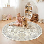 zesthome Washable Round Rug - 5ft Ultra-Thin Circle Area Rugs - Image 8