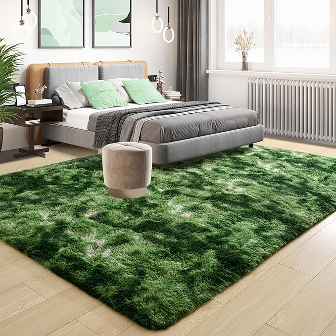 Tepook Soft Fluffy Rugs for Bedroom, 4x6 Area Rug for Living Room, Modern - Image 2